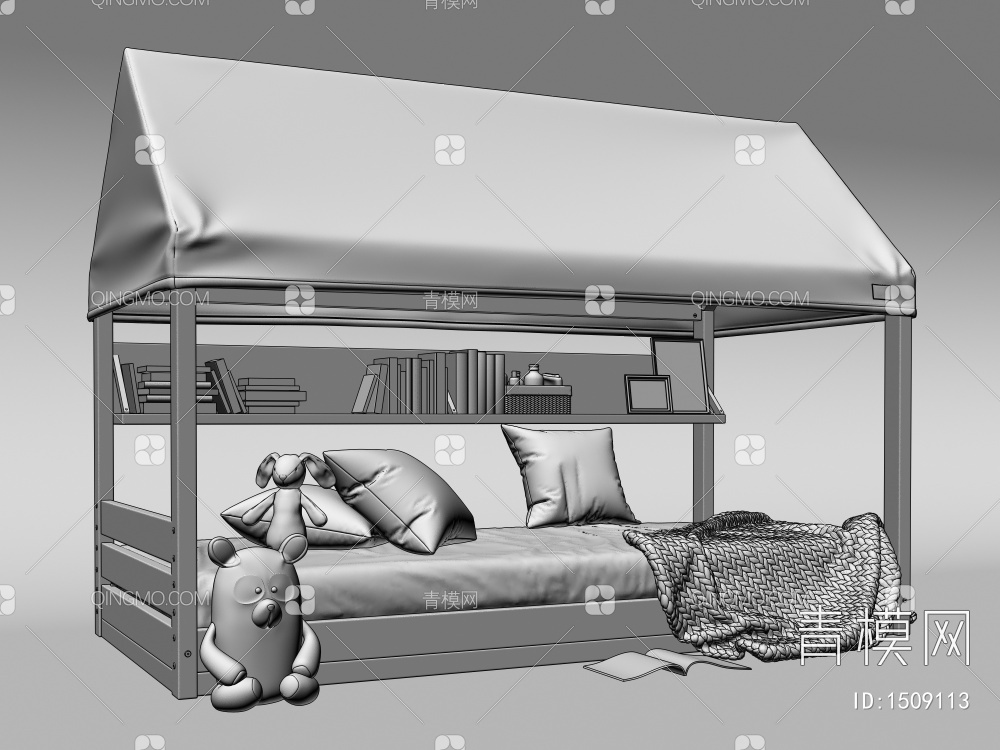 儿童床3D模型下载【ID:1509113】