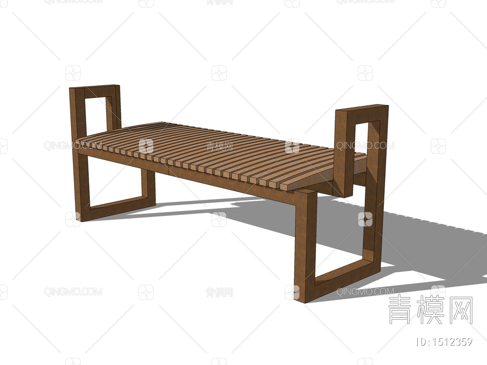 室外户外公共坐凳景观座椅SU模型下载【ID:1512359】