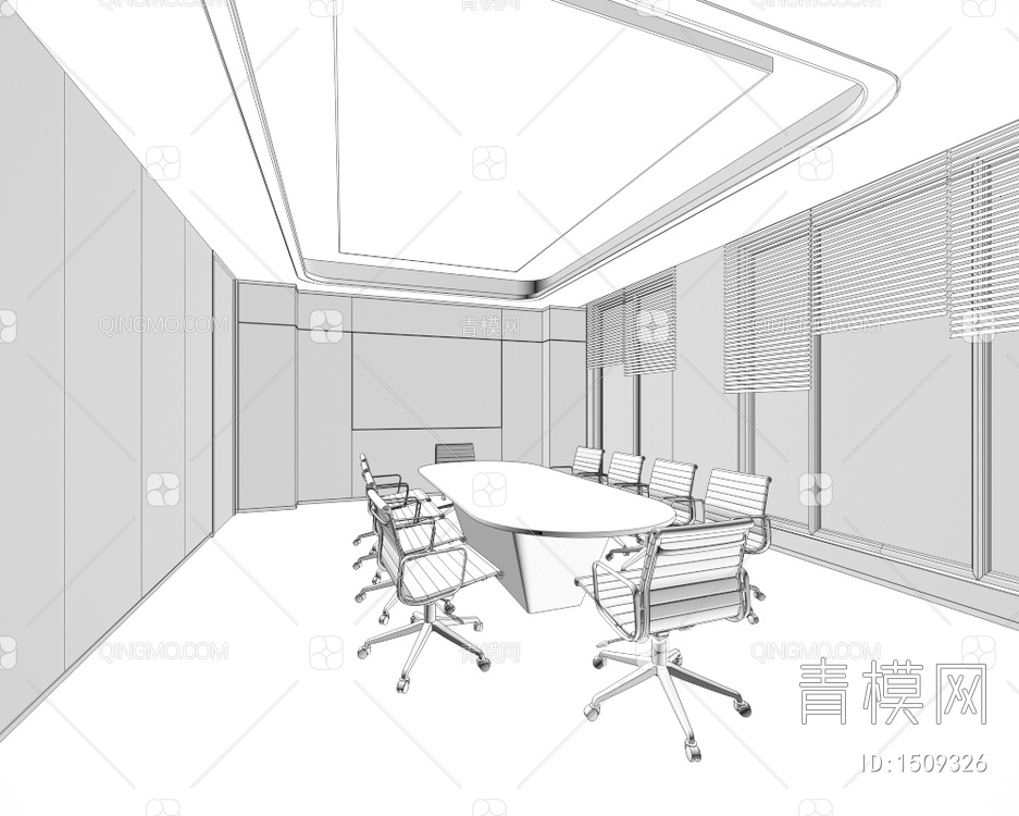 会议室3D模型下载【ID:1509326】