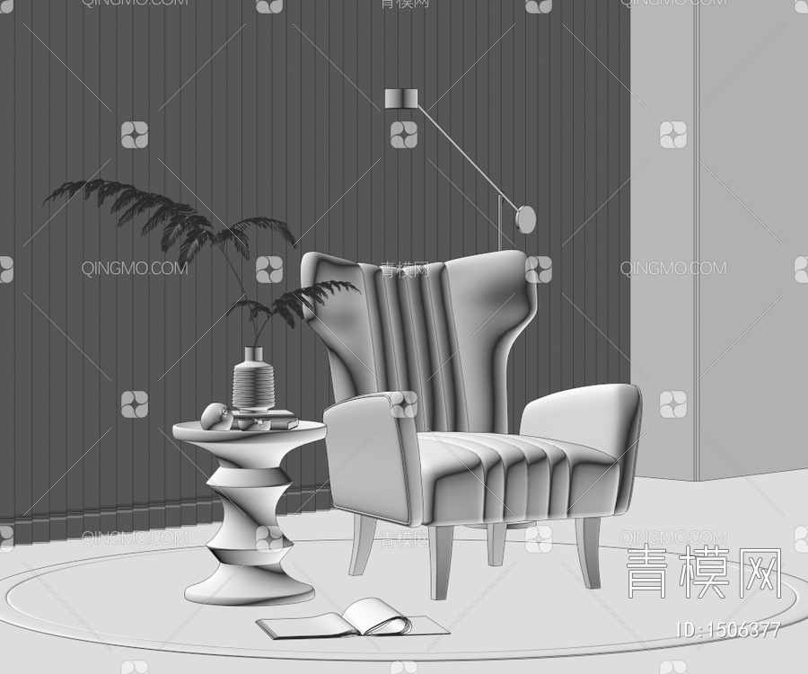 休闲椅3D模型下载【ID:1506377】