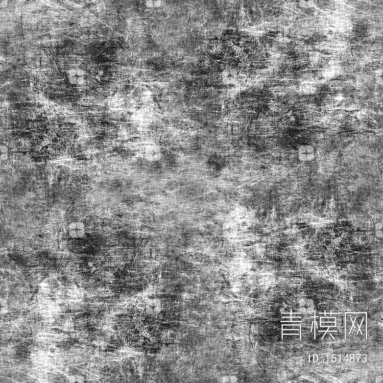 诧寂黑白凹凸墙面做旧粗糙水泥肌理贴图下载【ID:1514873】