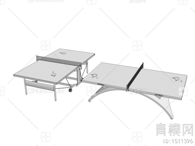 乒乓桌3D模型下载【ID:1511396】