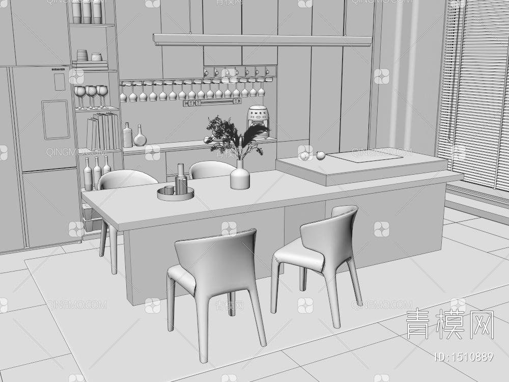 餐厅3D模型下载【ID:1510889】