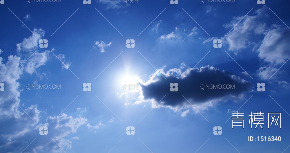 蓝天白云 超高清 天空背景贴图下载【ID:1516340】