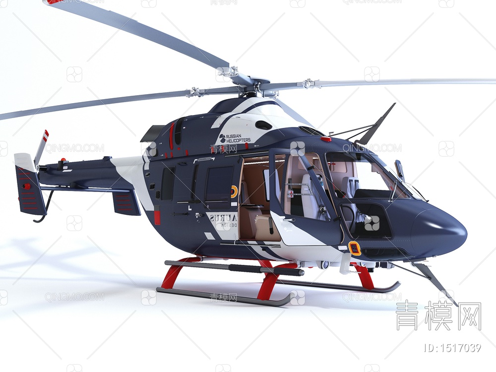 直升机3D模型下载【ID:1517039】