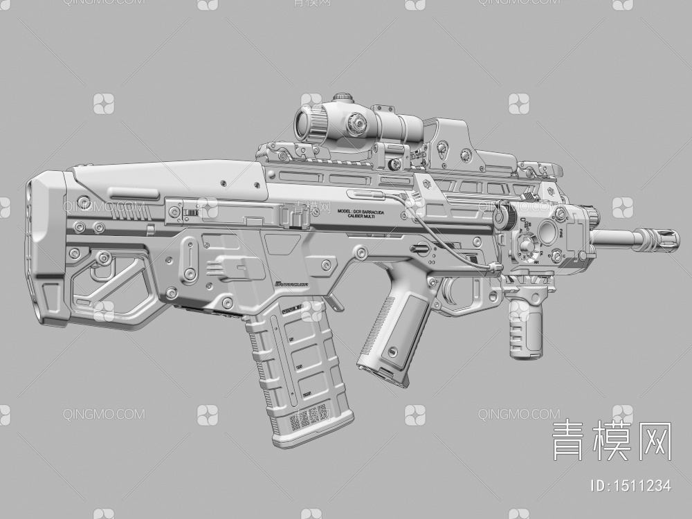 枪械3D模型下载【ID:1511234】