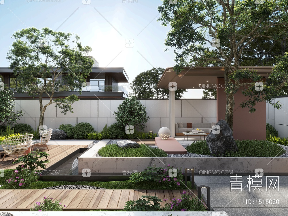 庭院景观3D模型下载【ID:1515020】