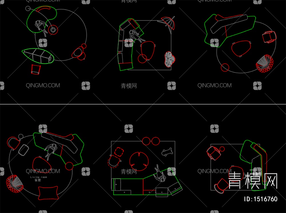 CAD2022库（设计师家具）【ID:1516760】