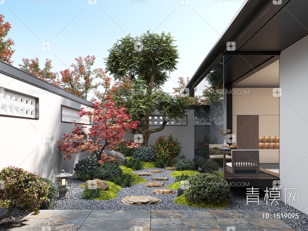 庭院景观3D模型下载【ID:1519095】