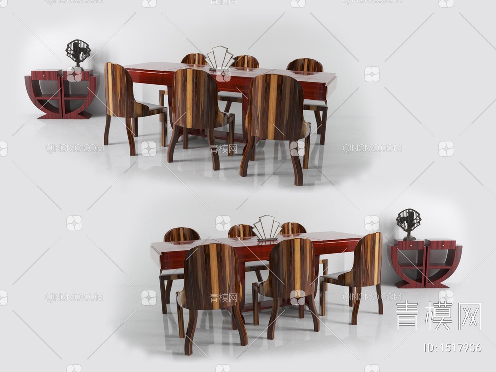 餐桌椅3D模型下载【ID:1517906】