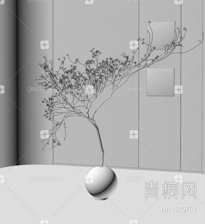 盆栽3D模型下载【ID:1510763】