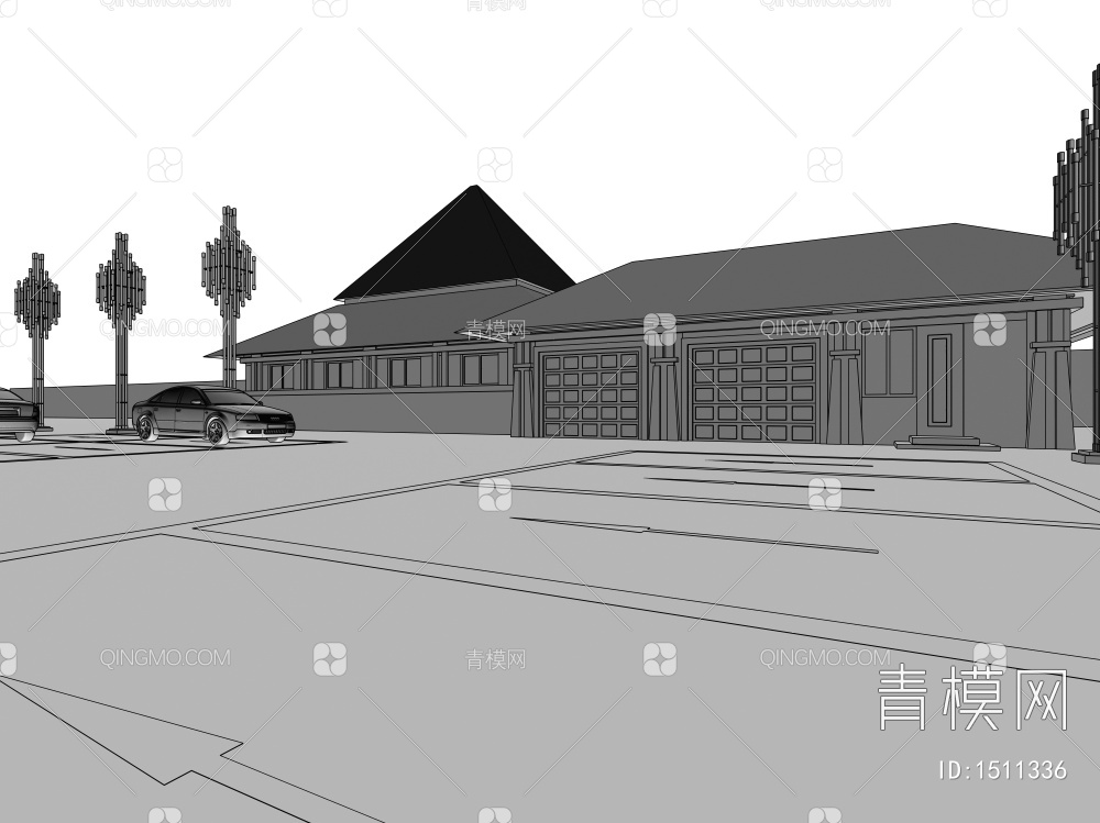 室外建筑寺庙3D模型下载【ID:1511336】