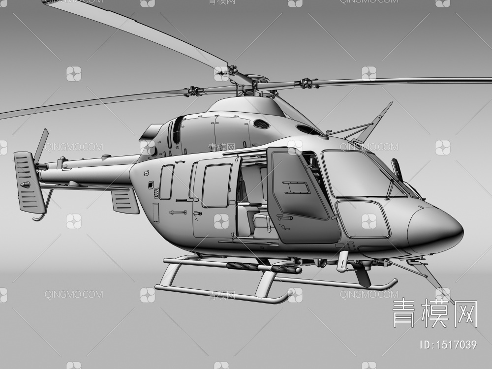 直升机3D模型下载【ID:1517039】