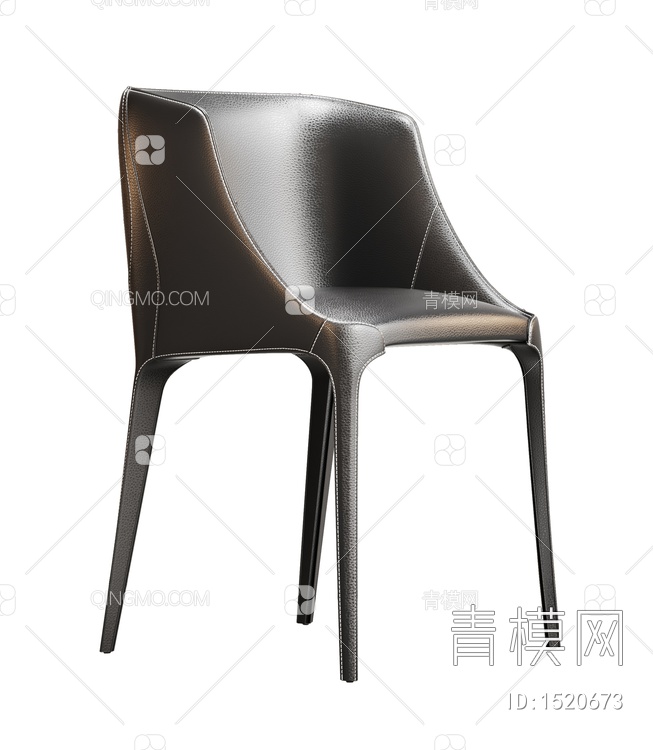 Versace 单椅  餐椅3D模型下载【ID:1520673】