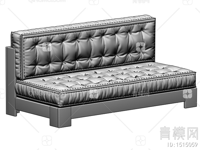双人沙发3D模型下载【ID:1515059】