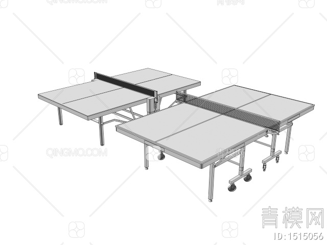 乒乓球桌3D模型下载【ID:1515056】