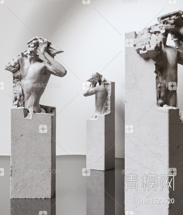 雕塑装置3D模型下载【ID:1520520】