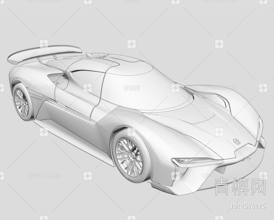 2018款蔚来EP9新能源电动超级跑车3D模型下载【ID:1516115】