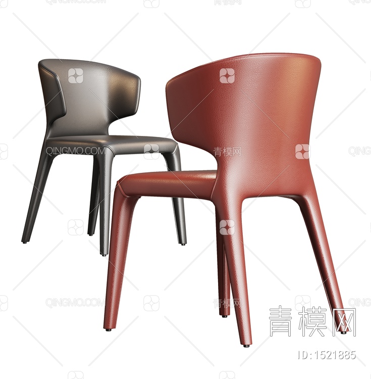 单椅  餐椅  椅子SU模型下载【ID:1521885】