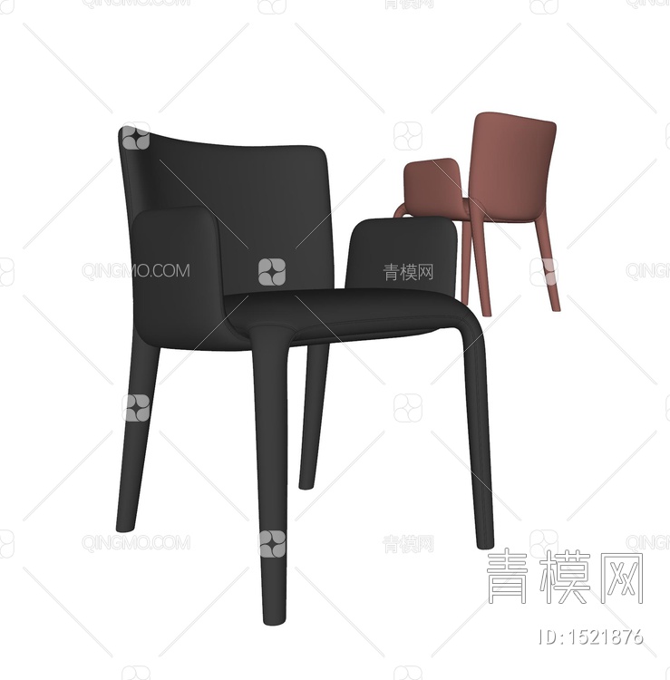 Fredericia 单椅 餐椅SU模型下载【ID:1521876】