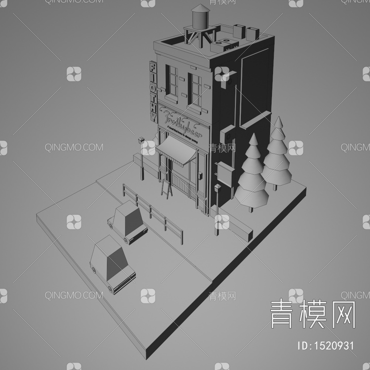 建筑游戏街景摆件玩具3D模型下载【ID:1520931】