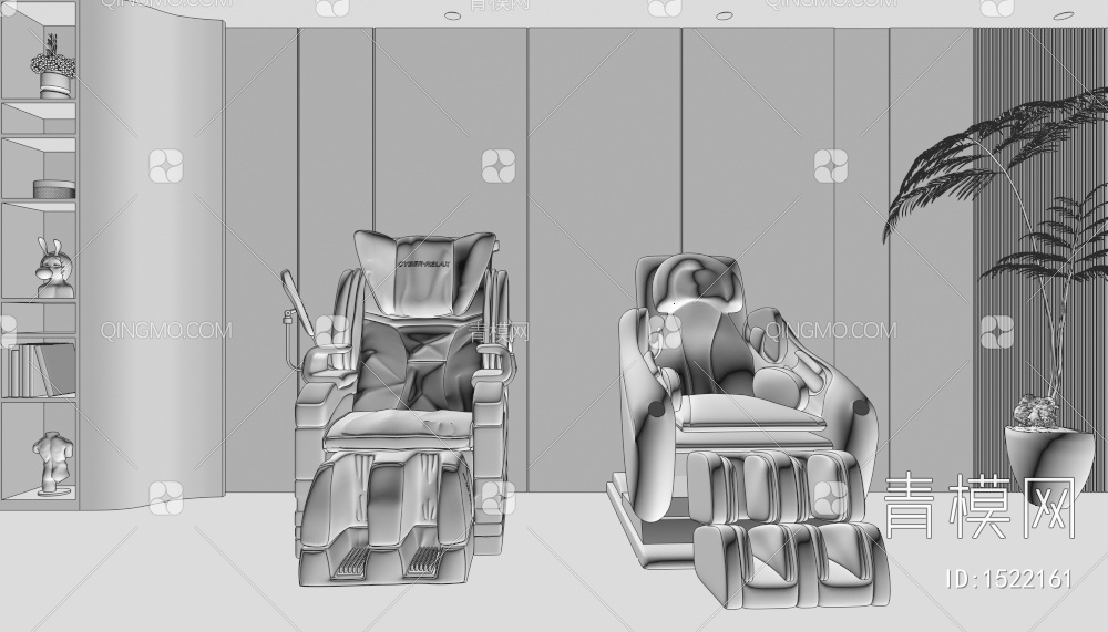 休闲按摩椅 电动按摩椅 按摩沙发 电动按摩沙发3D模型下载【ID:1522161】