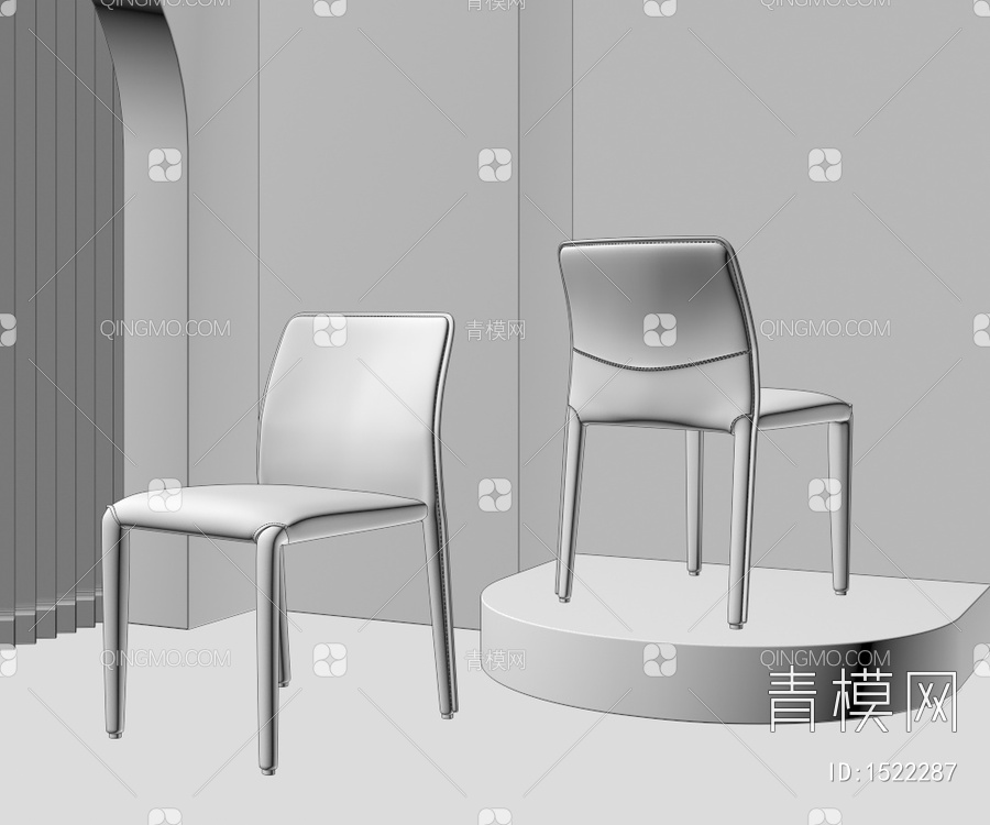 单椅3D模型下载【ID:1522287】