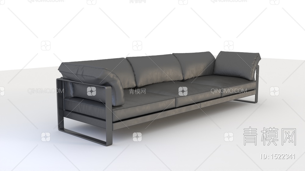 三人沙发3D模型下载【ID:1522341】