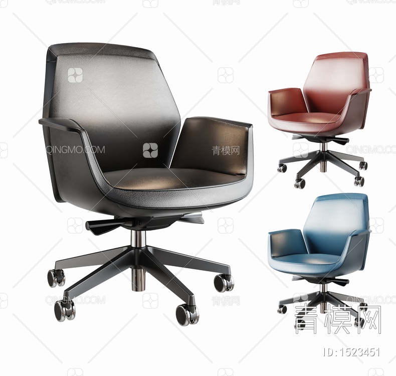 Crescent办公椅3D模型下载【ID:1523451】