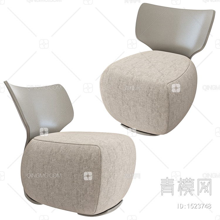 Noa休闲单椅3D模型下载【ID:1523748】