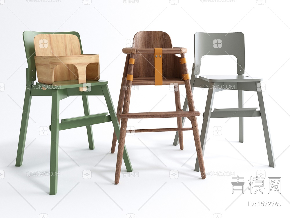 儿童椅3D模型下载【ID:1522260】