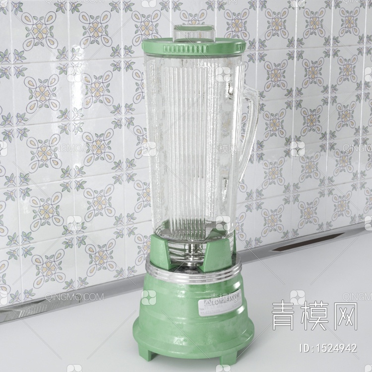 厨房用品玻璃豆浆机3D模型下载【ID:1524942】