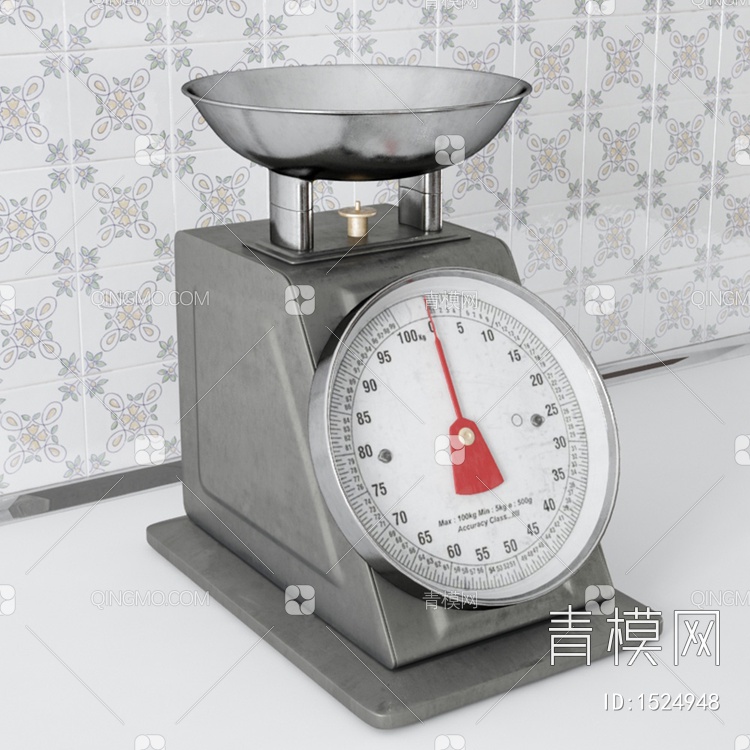 厨房用品电子秤3D模型下载【ID:1524948】