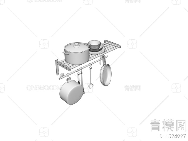 厨房炊具3D模型下载【ID:1524927】