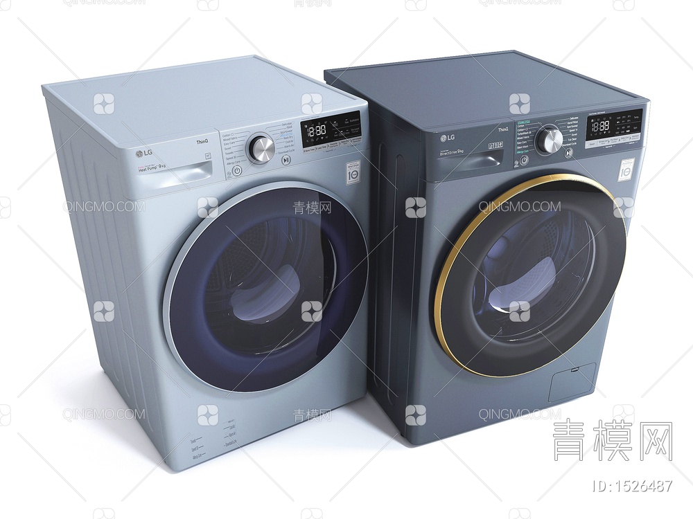 洗衣机3D模型下载【ID:1526487】