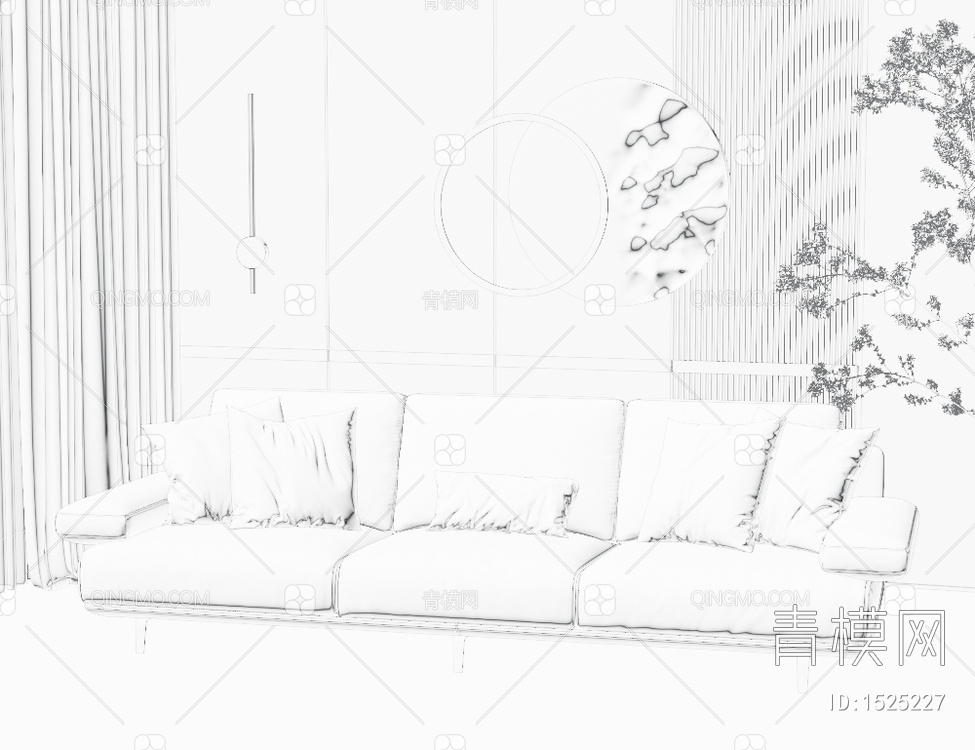 多人沙发3D模型下载【ID:1525227】