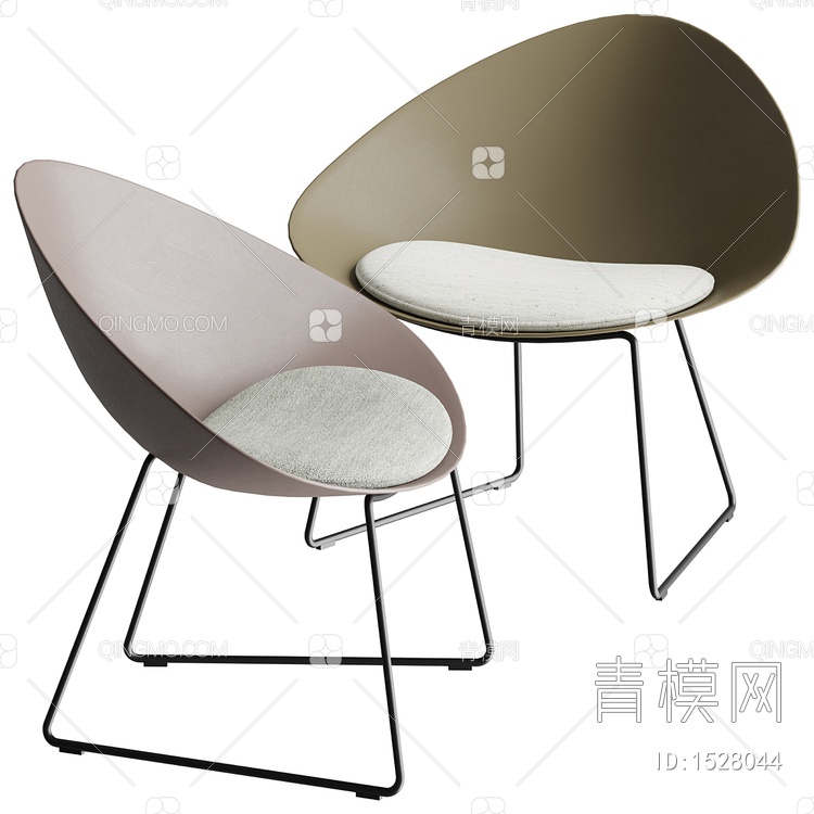 MISSANA 休闲椅  单椅3D模型下载【ID:1528044】