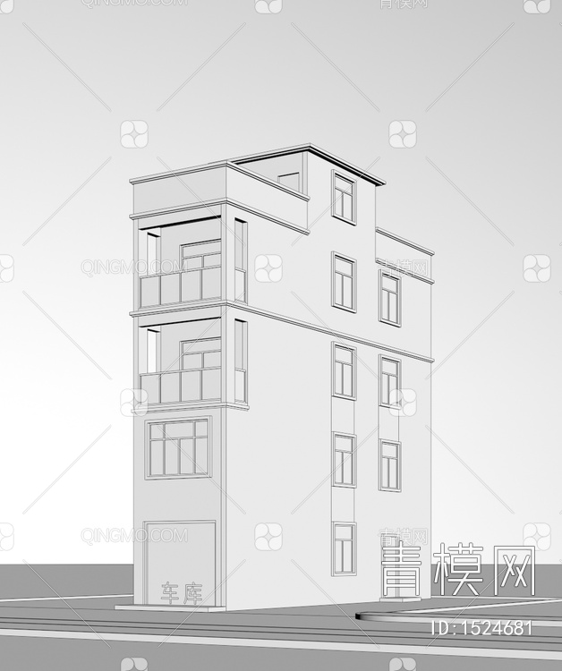 住宅3D模型下载【ID:1524681】