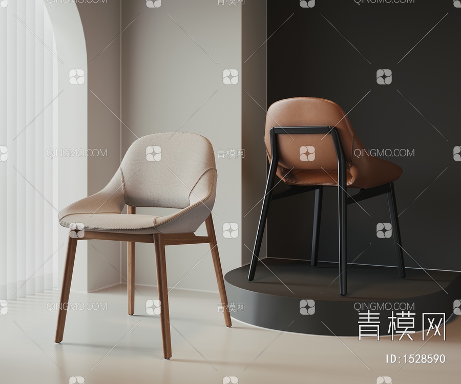单椅3D模型下载【ID:1528590】