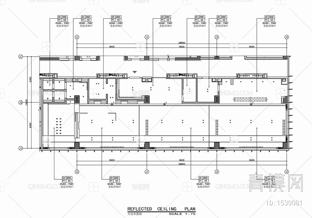 320㎡行政酒廊平立面施工图 酒馆 品酒 酒吧 休闲娱乐【ID:1530081】