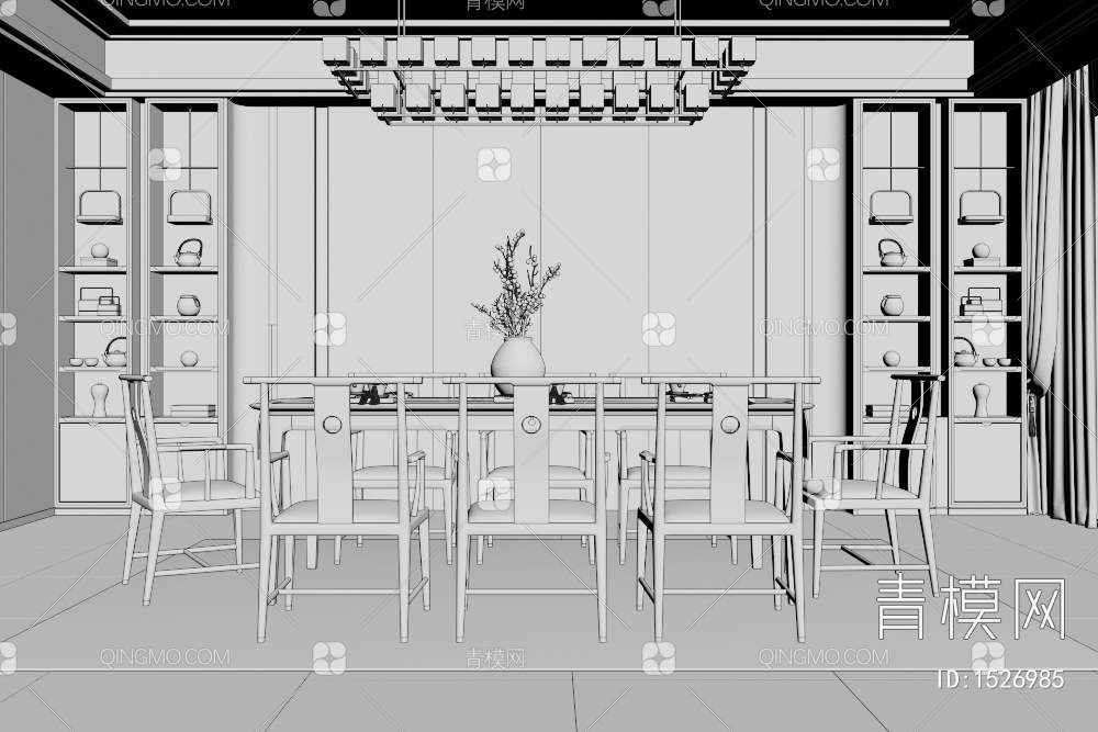 餐厅3D模型下载【ID:1526985】
