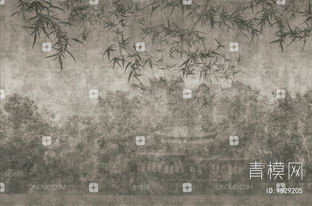 灰色竹子壁纸贴图下载【ID:1529205】