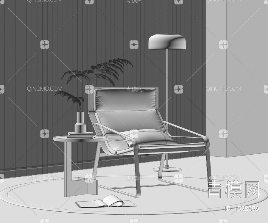 休闲椅3D模型下载【ID:1528596】