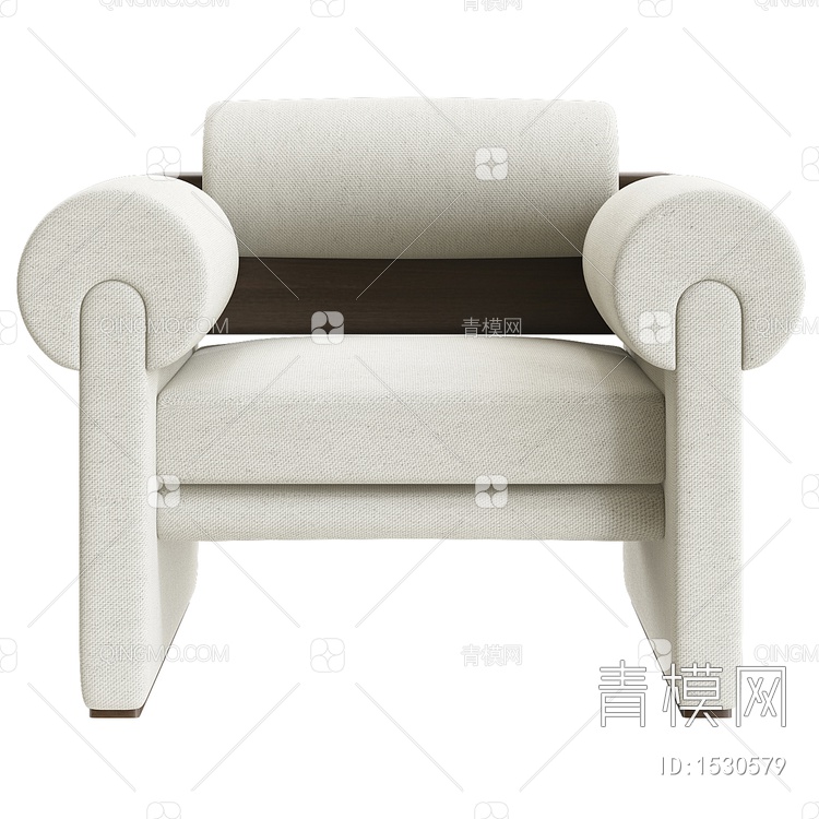 Minotti单人沙发3D模型下载【ID:1530579】