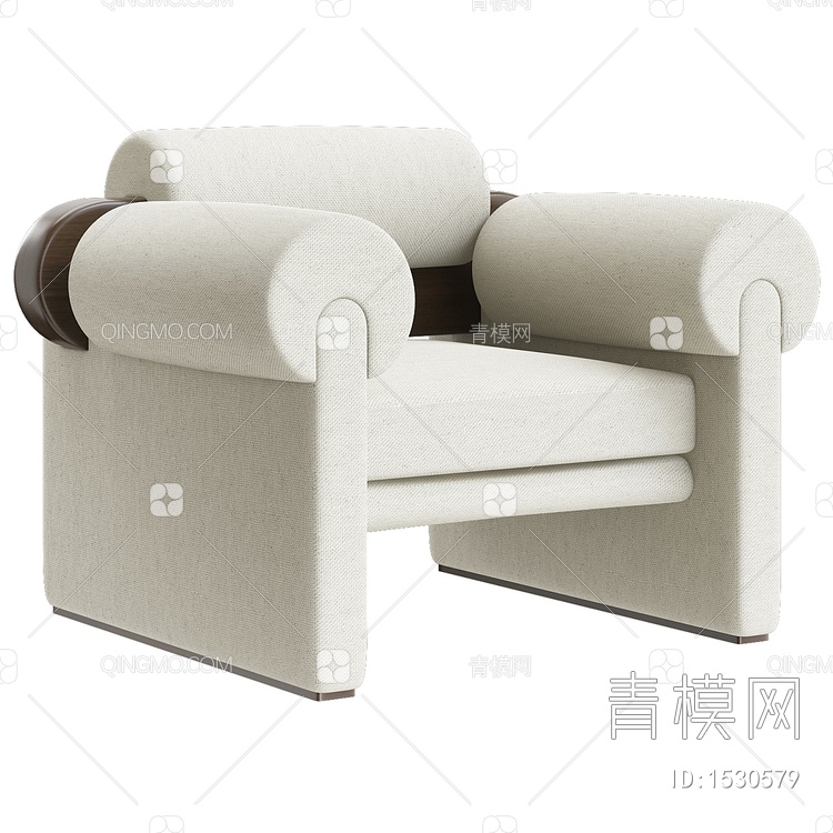 Minotti单人沙发3D模型下载【ID:1530579】