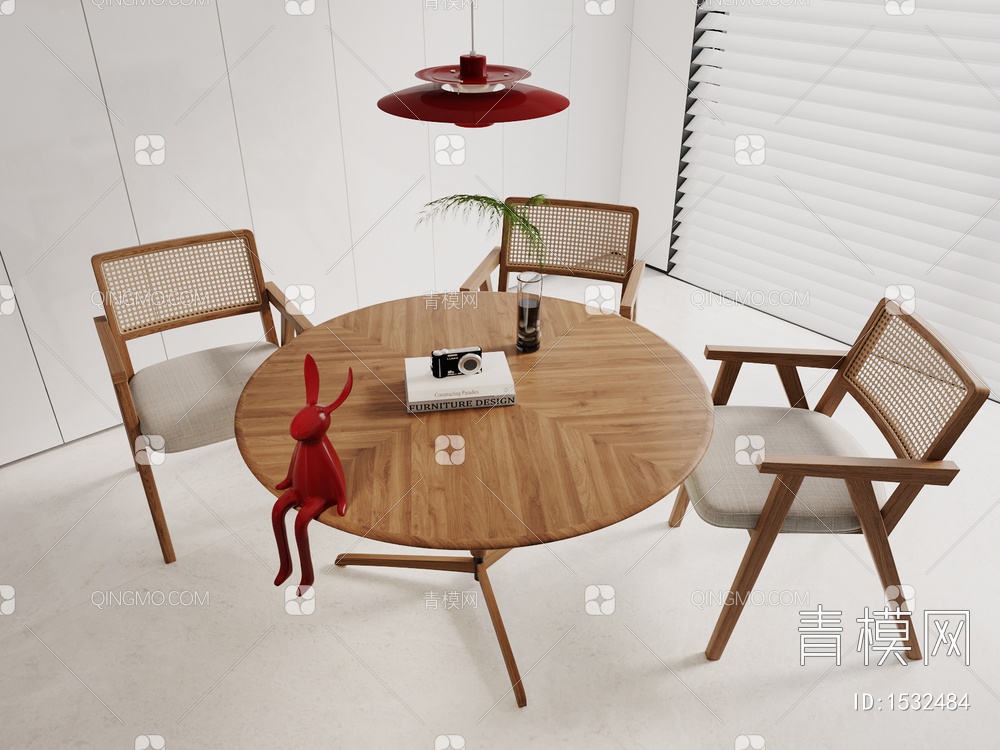 餐桌椅3D模型下载【ID:1532484】