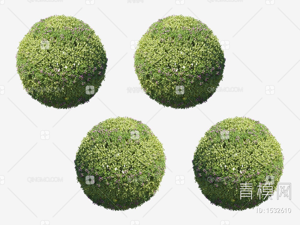 园艺灌木球3D模型下载【ID:1532610】