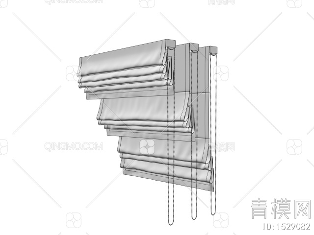 遮光卷帘3D模型下载【ID:1529082】