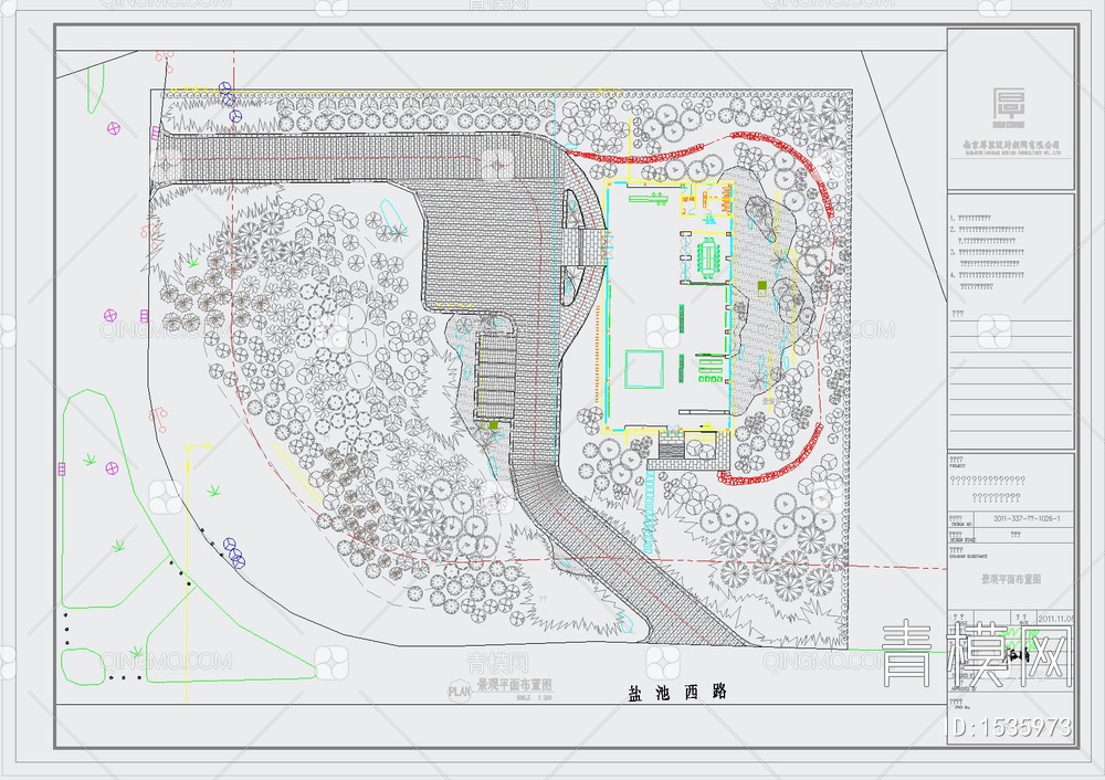 50别墅花园庭院设计CAD图纸【ID:1535973】