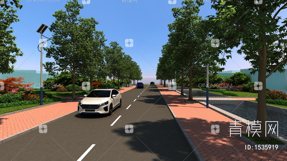 道路3D模型下载【ID:1535919】